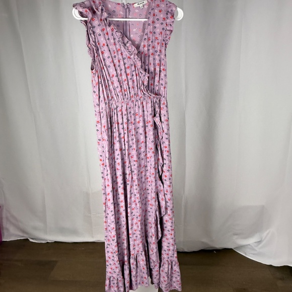 Madewell Ruffle-Edged Wrap Maxi Dress in Prairie Posies Size 4, Fall, Wedding - Picture 3 of 13